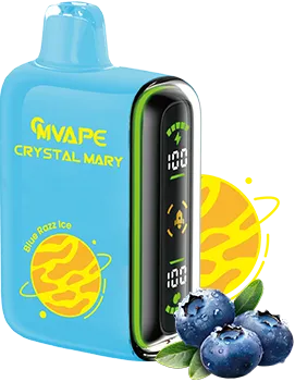 Mvape Crytral Mary 20K Puff Blue razz ice