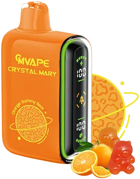Mvape Crytral Mary 20K Puff Raspberry Peach Lime
