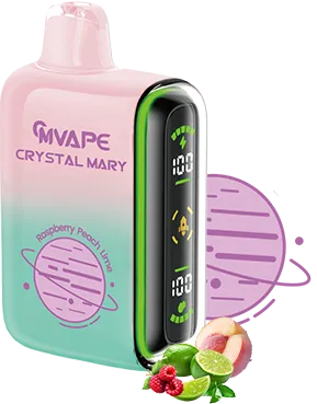 Mvape Crytral Mary 20K Puff Raspberry Peach Lime
