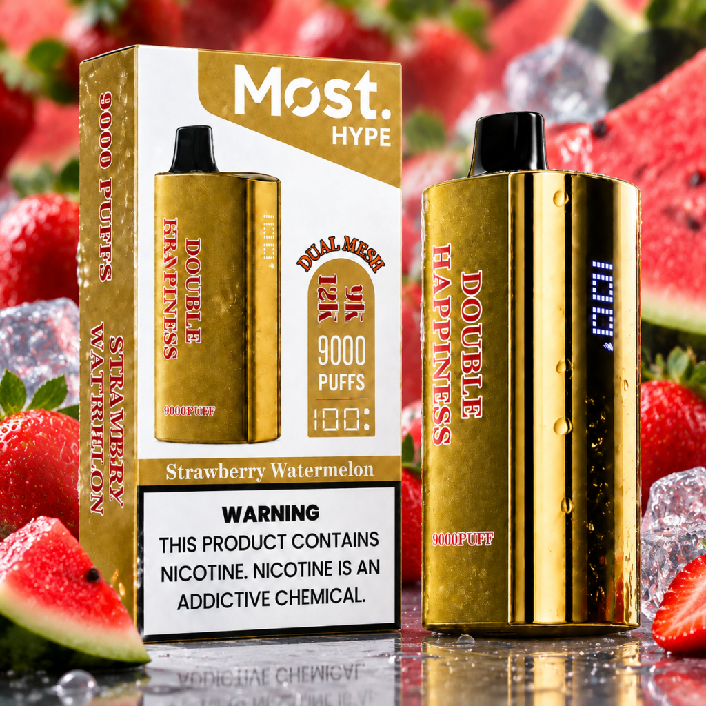 Double Happiness 9000 Puff STRAWBERRY WATERMELON