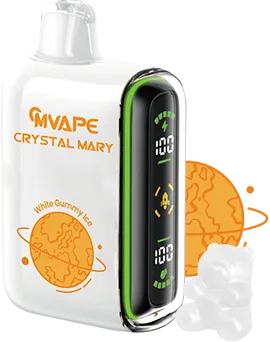 Mvape Crytral Mary 20K Puff White Gummy lce